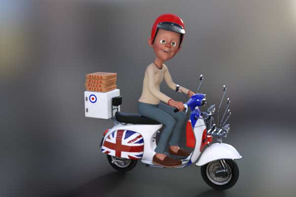 heroic  food delivery driver